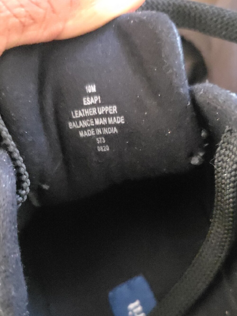 Easy Spirit Womens Black Leather Lace-Up Sneakers - Picture 5 of 6